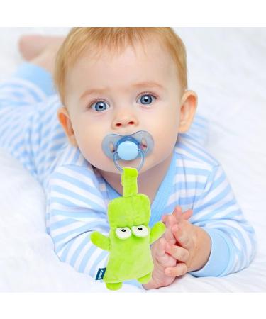 Buy Baby Pacifier with Cuddly Toy Soothing Plush Combi Set for Newborns 0-18 Months Calming Frog Soothie - Buy Online on GoSupps.com