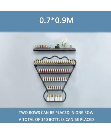  Yesbon Metal Nail Polish Wall Display Stand Multifunctional Nail Polish Holder Essential Oil 5 Layers White 0.7 x 0.9 m - Buy Online on GoSupps.com