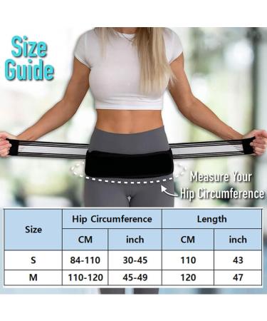 Sacroiliac Hip Belt for Sciatica & Lower Back Pain Relief - Unisex | Adjustable 120cm (45-49 inch - Buy Online on GoSupps.com