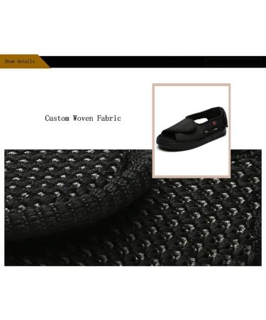Men's MisFun Diabetic Slippers for Swollen Fat Wide Feet - Black Size 7 - Buy Online on GoSupps.com