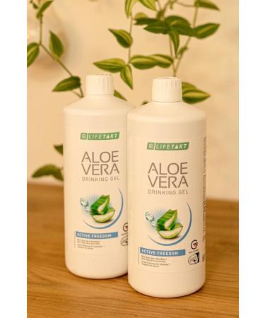 LR Lifetakt Aloe Vera Drinking Gel Active Freedom Health Care Women Men Drink Every Day Natural Treatment - 1000 ml./33.3 fl.oz - Buy Online on GoSupps.com