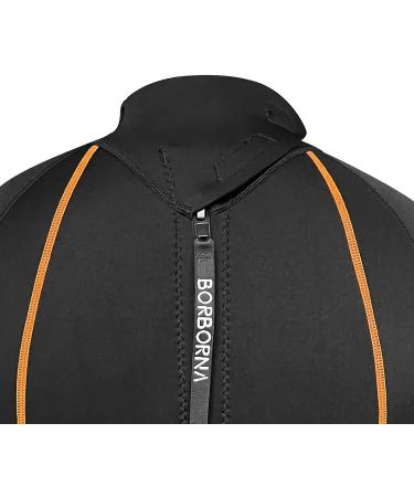 3mm Neoprene Shorty Wetsuit for Men & Women - Orange, Large - Buy Online on GoSupps.com