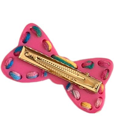 Cute Barrettes Clip Sweet Mini Braided Bow Colorful Hairpin Y2K Girls Harajuku 2000s Hairpin Women Girls Hair Clips For Thick Hair - Buy Online on GoSupps.com