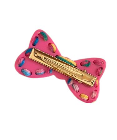 Cute Barrettes Clip Sweet Mini Braided Bow Colorful Hairpin Y2K Girls Harajuku 2000s Hairpin Women Girls Hair Clips For Thick Hair