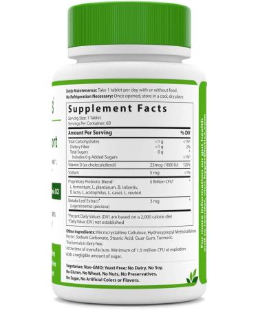Hyperbiotics Glucose Support - Banaba Extract & Vitamin D3 | 5B CFU | 60 Tablets - Buy Online on GoSupps.com