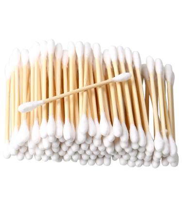 400 pcs Cotton Buds Bamboo Cotton Buds Biodegradable Cotton Swab Disposable Cotton Buds for Cleaning and Makeup Use
