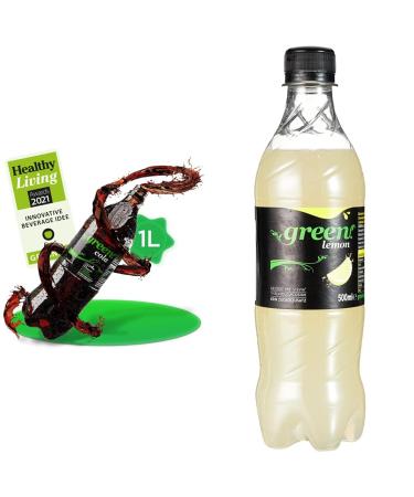 Green Cola DPG PET pack of 6 (6 x 1000ml) & Green Lemon DPG PET pack of 6 (6 x 500ml) Bundle with Lemon DPG PET pack of 6