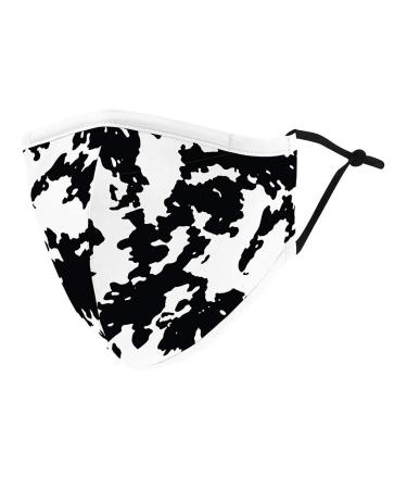 Yliquor 1PC Adult Cycling Milk Shreds Mask Windproof Anti-Spitting Protective Washable Cotton Face Covering Reusable for Cycling Camping Travel (1 PC Camouflage)