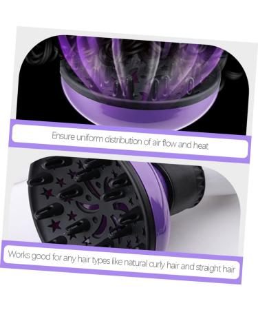 Buy NOLITOY Hair Dryer Hood - Travel Accessory for Curly Hair Durable Diffuser for Volume & Style Protective Purple Wave Cover - Buy Online on GoSupps.com