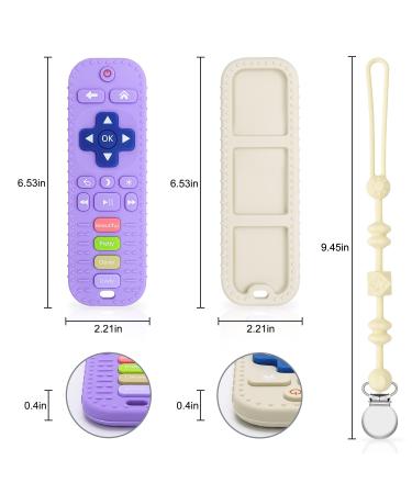 Shop Silicone Bathing Toys for Babies | Remote-Controlled Dental Aid & Soothing Bite Rings (Purple & White) - Buy Online on GoSupps.com