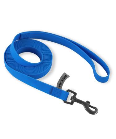Wolfone 1.5m blue drag line for dogs waterproof training lines durable and easy -care leash suitable for recall swimming camping beach hunting walks blue 1.5m