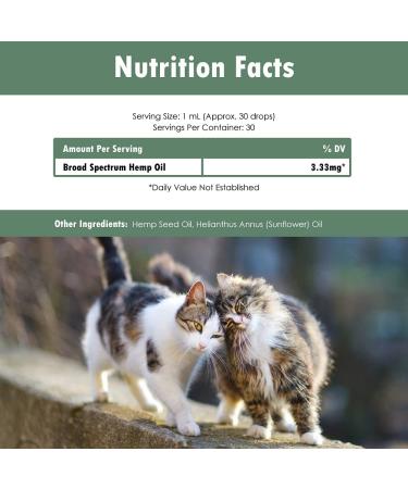 Hemp Oil for Dogs and Cats - 1000ml (1fl/Oz) | All-Natural Supplement - Buy Online on GoSupps.com