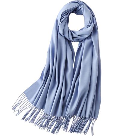 Buy Sky Blue Winter Scarf for Women - Versatile Wrap Cape & Triangle Scarf - Multi-Purpose Casual Winding Scarf - International Shipping Available - Buy Online on GoSupps.com