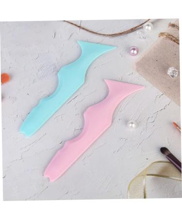 DOITOOL Make Up Stencils 2pcs Heated Lash Curler Eyeshadow Eyeliner Applicators Makeup Eyeliner Mascara Guard Ruler Heating 15x5.7cm - Buy Online on GoSupps.com