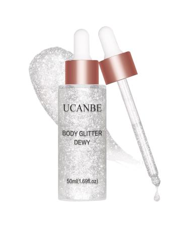Ucanbe Liquid Highlighter Hydration Make-up Highlight Body Luminizer Fluid Highlighter Cream Gift for Valentine's Day (Silver 02) - Buy Online on GoSupps.com