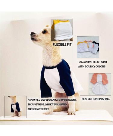 Lucky Petter Dog Raglan T-Shirt | X-Small White/Red | Soft & Breathable Cotton Shirt for Small & Large Dogs - Buy Online on GoSupps.com