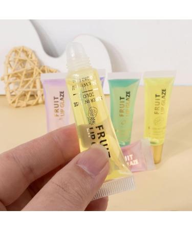 Lip oil with fruity shine 6 x glossy lips with fruity scent quickly absorbed smoothing skin care for travel at home and at school - Buy Online on GoSupps.com