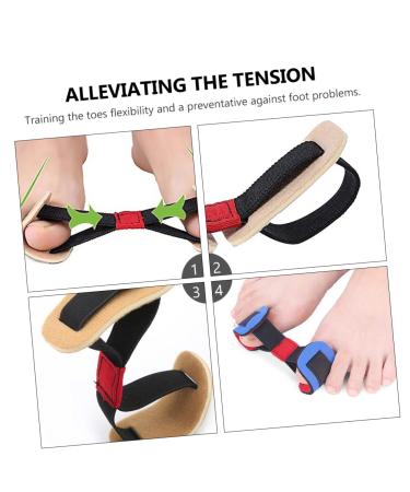 DECHOUS 3pcs Toe Strap Elastic Exercise Bands Thumb Brace Toe Stretcher Band Toe Alignment Sling Splint Foot Band Hallux Valgus Band Toe Exerciser Lawn Eversion Elastic Band - Buy Online on GoSupps.com