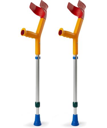 Rebotec Fun Kids Forearm Crutches for Children - Yellow 