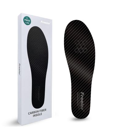 Carbon Fiber Insole for Pain Relief and Recovery of Turf Toe Hallux Rigidus and Limitus Alternative to Walking Boot Thin Rigid Carbon Fiber Shoe Inserts for Men Women 1 PC 10.23"- 260mm 10.23"- 260mm -Women's 10 Men's 9
