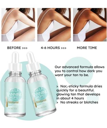  Katutude Katutude Self-Tanning Drops Self-Tanning Mist Self-Tanning Serum Sunless Self-Tanning Water for Face and Body Fast Tanning for Body and Face 30ml - Buy Online on GoSupps.com