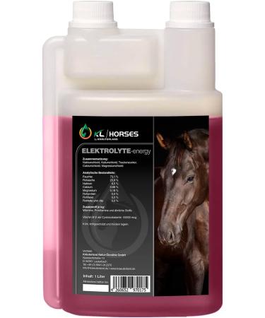 Herbal Land Electrolyte Energy Liquid for Horses - 1L | Premium Quality Electrolytes for Optimal Regeneration & Performance - Buy Online on GoSupps.com
