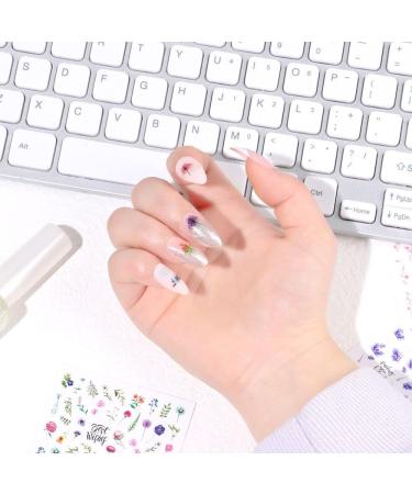 Valentine Gift Waterproof Manicure Leaves 3D Stickers Nail Sticker Shining Decals Nail Art Decoration(11) Style11 - Buy Online on GoSupps.com