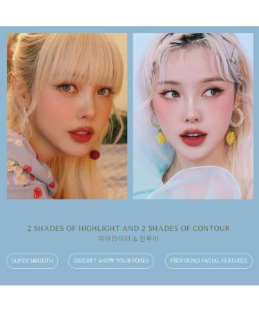FreshO2 x Pony Lemon Tart Palette - 2 Highlight & Contour Shades | Vegan Cruelty-Free Makeup | Made in Taiwan - Buy Online on GoSupps.com