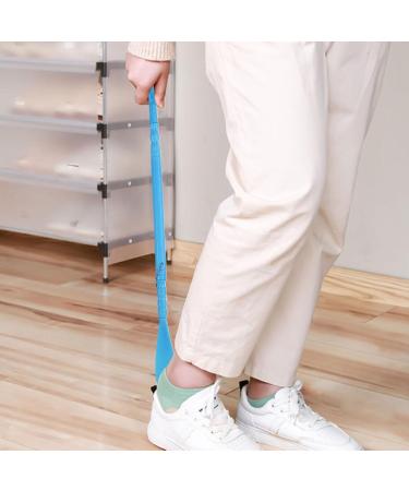 Ergonomic Long Handle Back Scratcher & Shoe Horn | Blue Itching Relief Tool - Buy Online on GoSupps.com