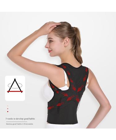 Invisible Posture Corrector | Adjustable Full Back Support for Teens & Adults | Hunchback Correction Straps | Orthopedic Vest & Shoulder Straightener in 3X-Large Black - Buy Online on GoSupps.com