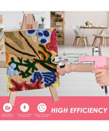 FancyBant 2 in 1 Electric Tufting Gun for Carpet Weaving - Pink - Buy Online on GoSupps.com
