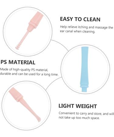 WRITWAA Dual-Head Spiral Ear Wax Remover Tool 4-Piece Ear Cleaning Set for Home Use Random Color - Buy Online on GoSupps.com