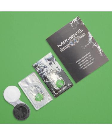 Colored Contact Lenses - Green Demon Nezuko Anime Style - Highly Opaque Cosplay Lenses | Free Container | Ideal for Halloween & Costumes (1 Pair) - Buy Online on GoSupps.com