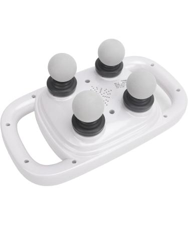 4-Head Deep Tissue Massage Gun | Handheld Electric Muscle Massager for Pain Relief | 5 Gears 2 Modes Wireless Quiet - White - Buy Online on GoSupps.com