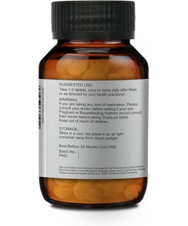 MERLION NATURALS Shatavari Tablets Asparagus racemosus | 500mg (120 Tablets) - Buy Online on GoSupps.com