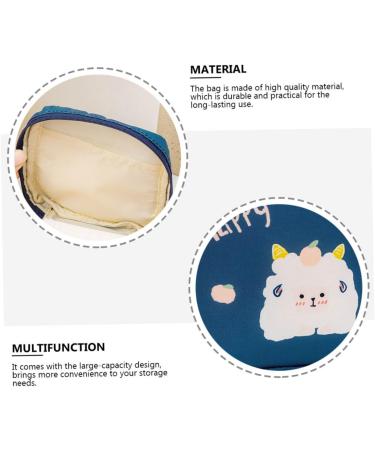 Healeved Mini Money Exchange & Makeup Bag 6-Piece Cotton Pocket Storage for Napkins Change & Essentials | Portable & Large Capacity | White Marinex 12.5x12cm - Buy Online on GoSupps.com