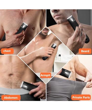 Washable Electric Groin Body Trimmer - Rechargeable Hair Cutting Tool for Men & Women | Beard Groomer & Ball Shaver - Buy Online on GoSupps.com