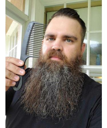 Chicago Comb Model 8 Carbon Fiber - Made in USA - Anti-Static Detangling & Shower Comb - 8.5 Long - Adds Lift & Volume - Buy Online on GoSupps.com