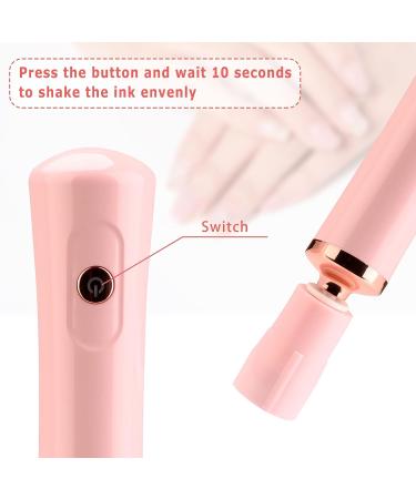 Electric Nail Lacquer Shaker | Glue Shaker for Eyelash Extensions | Handsfree Nail Polish Mixer | Time-saving Tool (Pink) - Buy Online on GoSupps.com