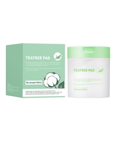 Aislor Facial Toner Pads 1pc Round Collagen-Infused Ampoule Pad Deep Moisturizing Mild & Soft Universal Skin Type Fit Teatree Pad One Size One Size Teatree Pad