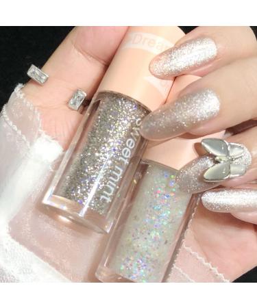 2 Pcs SUAKE Liquid Glitter Eyeshadow Set - Transparent Flashing Colorful Sequins for Eye Crystals Makeup - Long Lasting & Quick Drying - Blue - Buy Online on GoSupps.com