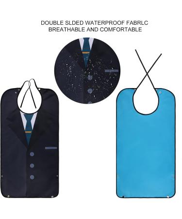 AIEX Adult Bibs Waterproof Floral Print | Washable & Reusable - Perfect for Easy Dining - Buy Online on GoSupps.com