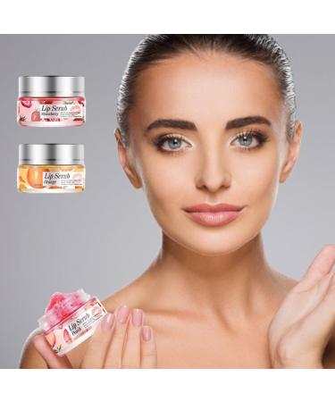 Peach Lip Scrub Exfoliator | Overnight Moisturizer & Lip Repair Balm | Hydrating Sleeping Cream - International Shipping - Buy Online on GoSupps.com