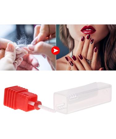Nail Drill Bits Ceramic Manicure Drill Bits Ceramic Burr Podiatry Thick Nails Grinding Head for Manicure Pedicure Cuticle Gel Nail Polishing Red(Rocket Head F) - Buy Online on GoSupps.com