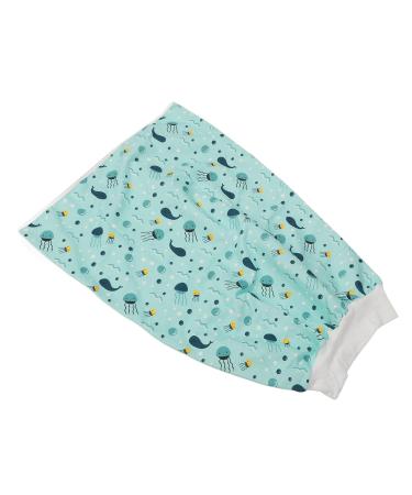 Wearable Incontinence Mat Moisture Absorption Washable Diaper Skirt No Leakage Breathable for Nap or Night Sleeping (L)