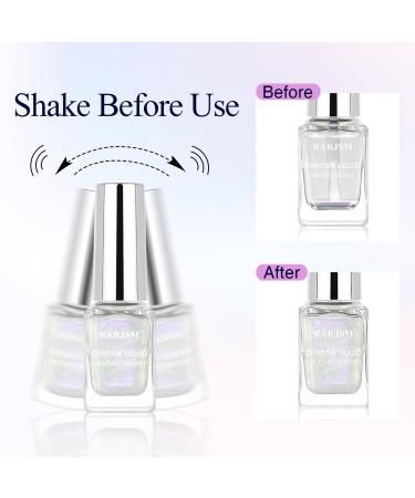 RARJSM Chameleon Liquid Chrome Nail Powder Set 6 Pcs | Iridescent Glitter & Mirror Effect | Easy Application for Nail Art | No Curing Required - Buy Online on GoSupps.com