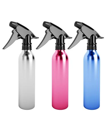 6 Empty Spray Water Bottles 320ML Sprayer 10.8oz Mist Hair Care Perfume Aluminum