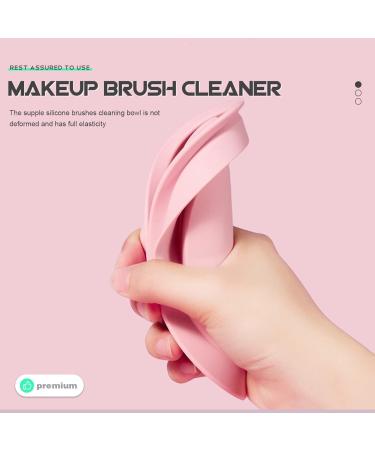 FRCOLOR Folding Makeup Brush Cleaning Rack - Set of 2 | Silicone Cleaning Mat & Brush Drying Hangers for Effortless Makeup Brush Care - Buy Online on GoSupps.com