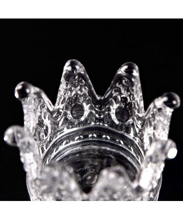 Alexnailart Nail Art Dappen Dish Glass Crystal Cup Crown Pen Holder Mini Nail Art Acrylic Liquid Powder Dappen Dish Manicure Tool for Home Salons - Buy Online on GoSupps.com