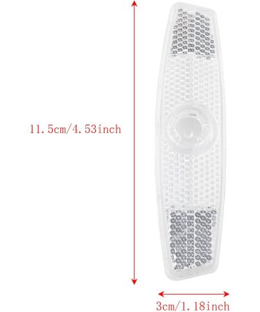 ZYAMY 4pcs Bicycle Wheel Spoke Reflector Set - White | Mountain & Road Bike Safety Warning Decoration - Buy Online on GoSupps.com